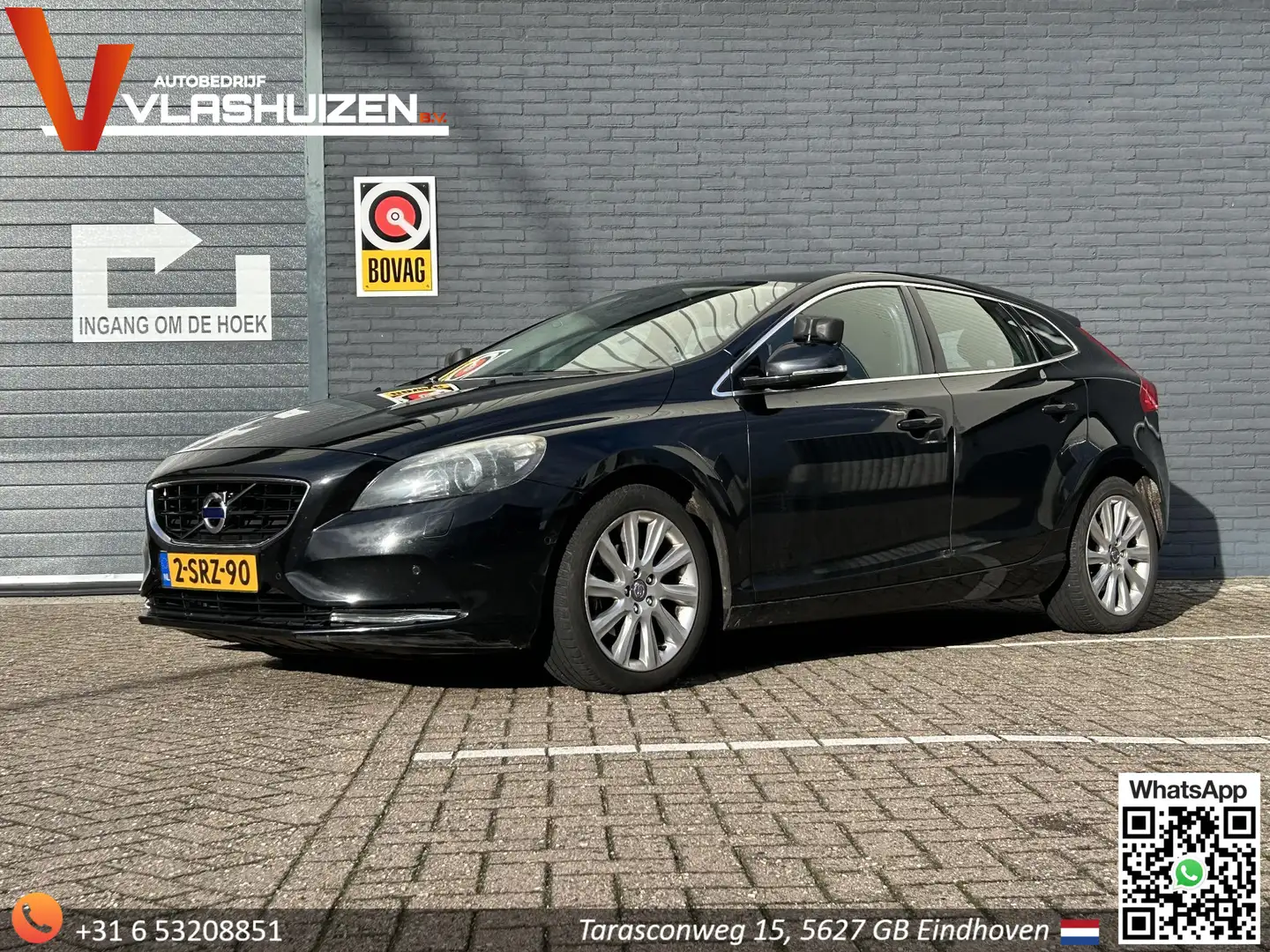 Volvo V40 1.6 D2 Summum | € 3.950,- NETTO! | Leder | Pano | Zwart - 1
