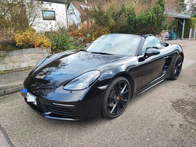 Imagine Porsche Boxster 718 Black orig.50"tkm Sportauspuff Top Ausstattung