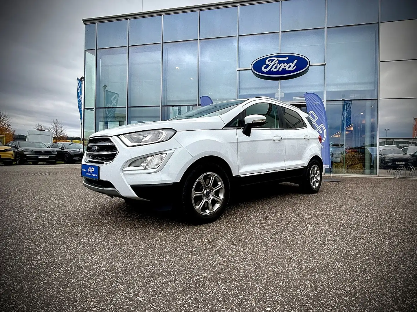 Ford EcoSport 1,0 EcoBoost Titanium 1.0B 125PS SITZHEIZUNG/KE... Blanc - 2