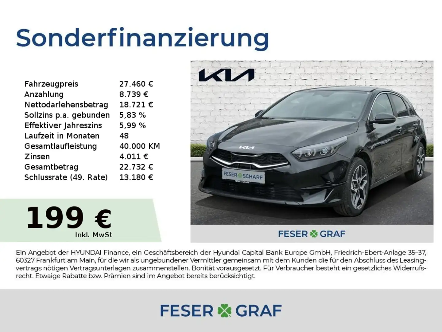 Kia Ceed / cee'd 1.5T 48V DCT 140 ULTIMATE STYLE JBL UVM. Zwart - 1