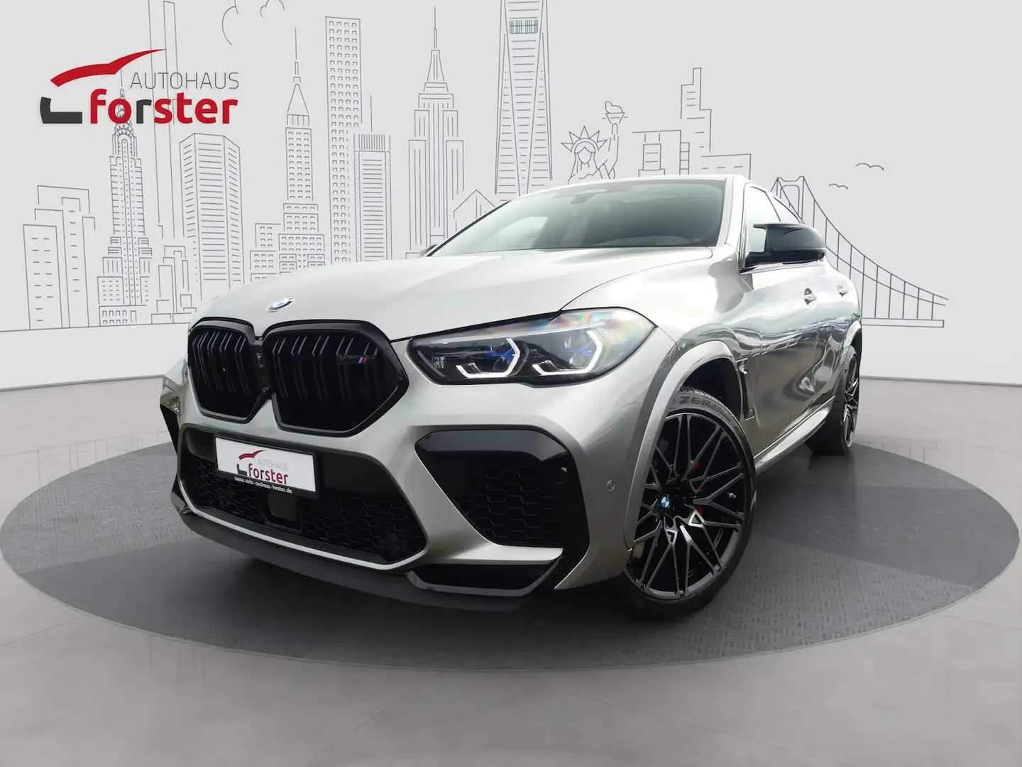 BMW X6 M Competition AHK HUD ACC PANO Grau - 1