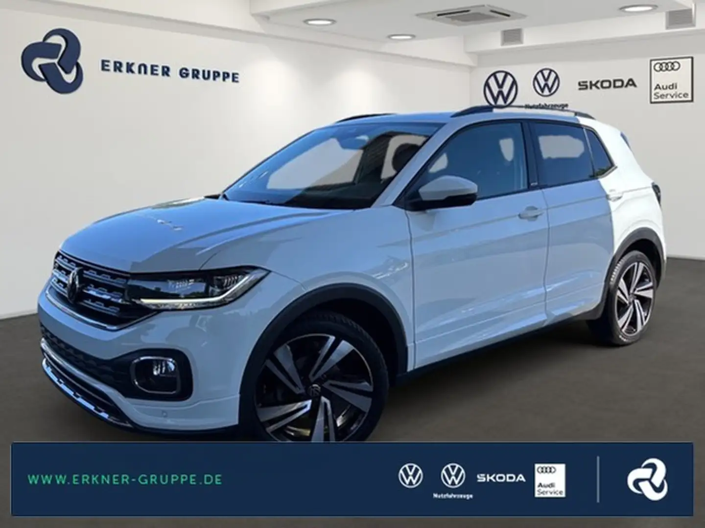 Volkswagen T-Cross 1.0TSI DSG Life R-Line LED+ACC+NAVI+++ Blanc - 1