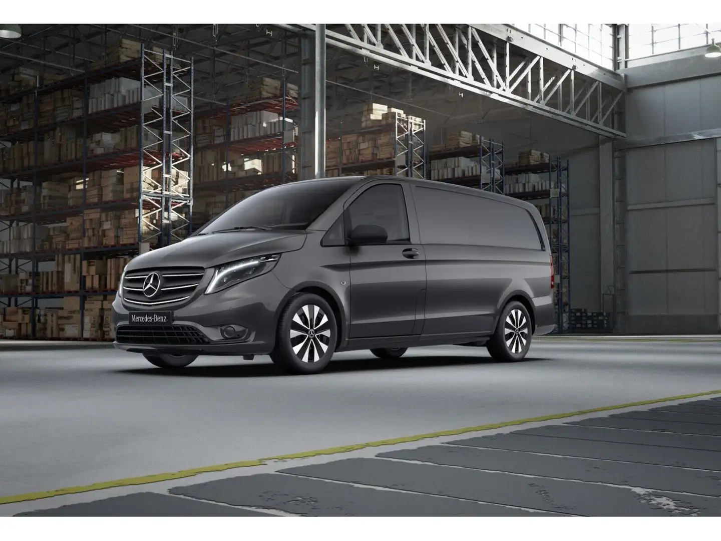 Mercedes-Benz Vito 116 CDI Kasten Lang LED Cam AHK PTS SHZ Grau - 1