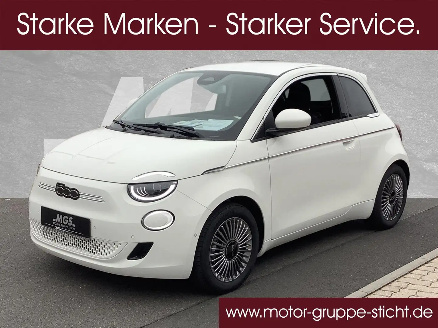 Fiat 500e 3+1 DAB #BT #ANDROID #NAVI #PDC Weiß - 2