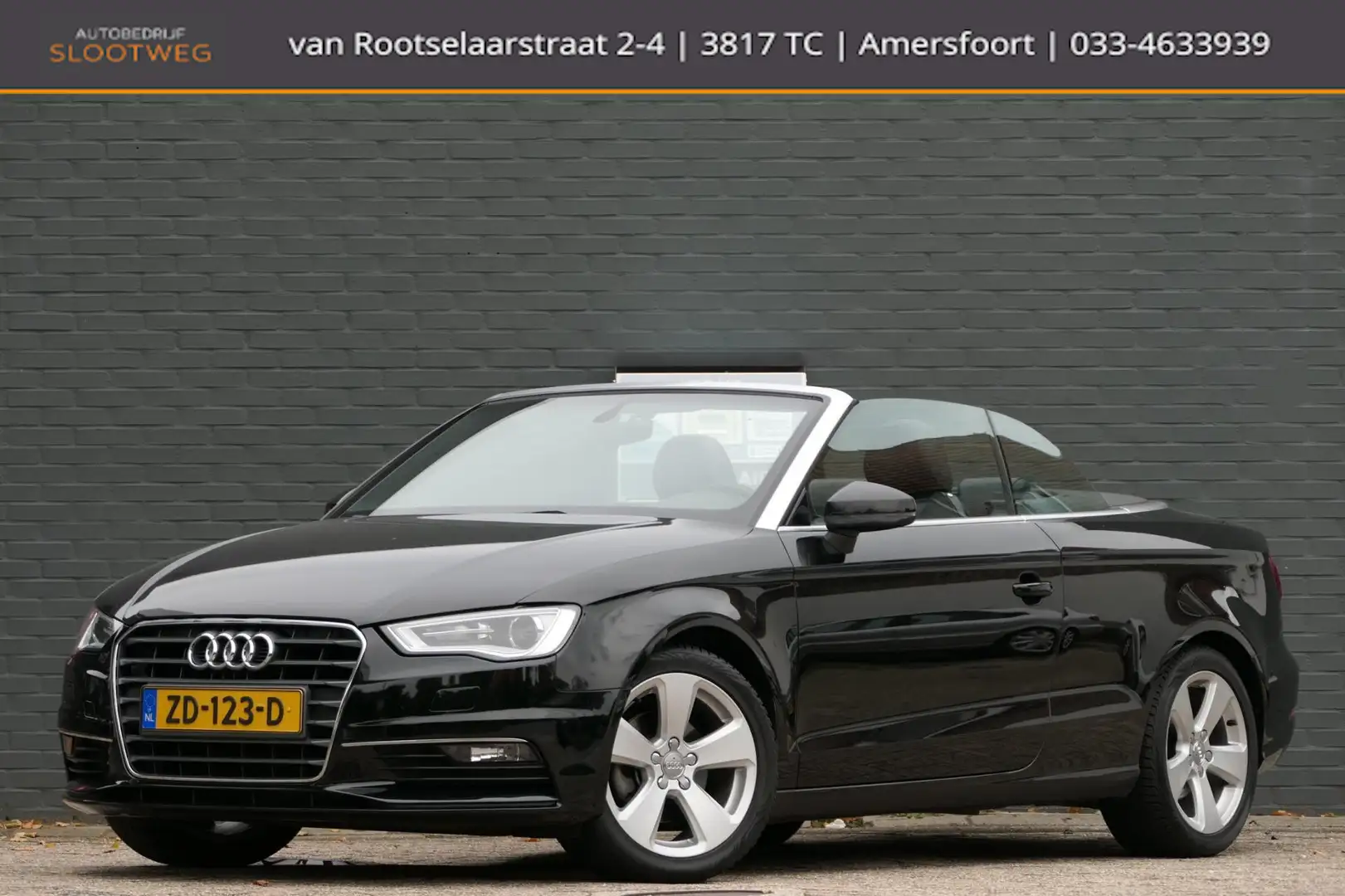 Audi A3 Cabriolet 1.4 TFSI 150PK Ambition Pro Line S Xenon Zwart - 1