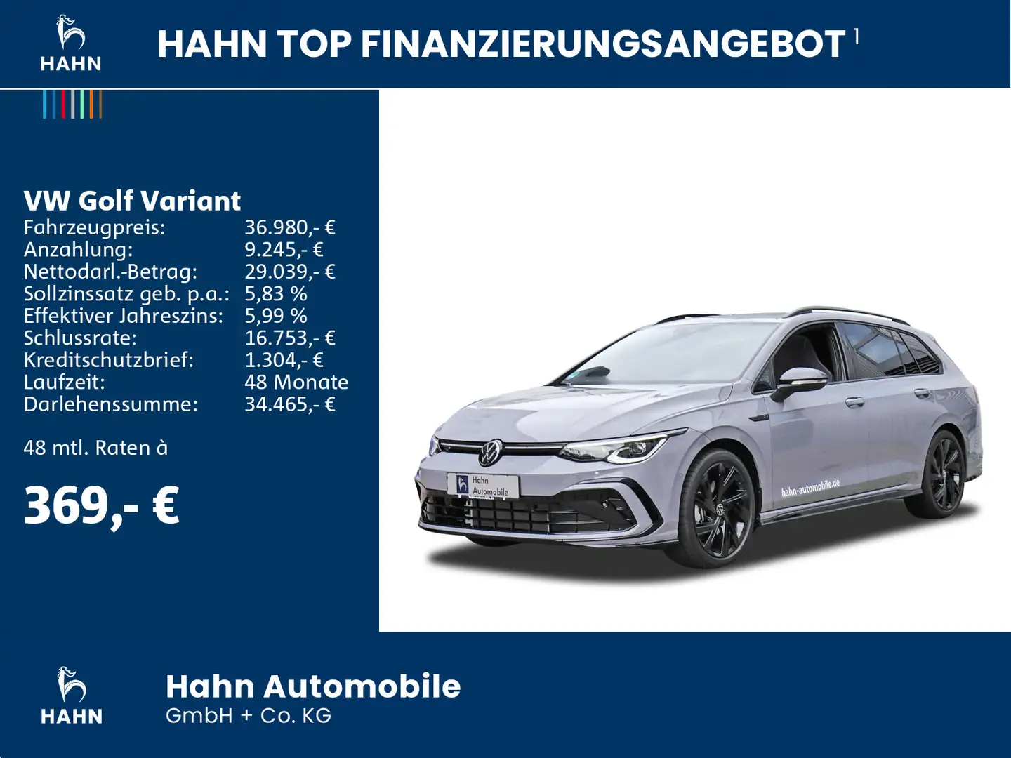 Volkswagen Golf Variant R-Line 2,0TSI 140 KW DSG AHK Grau - 2