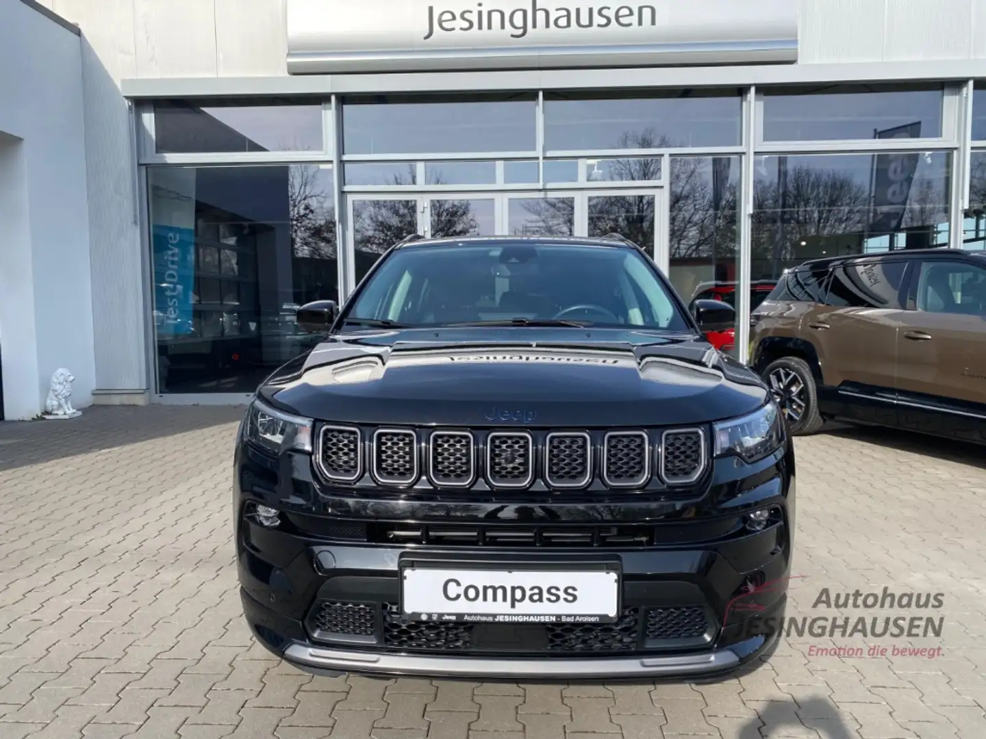 Jeep Compass S PHEV.*4WD*AHK-abnehmbar*El. Panodach*Navi*Leder* Schwarz - 2