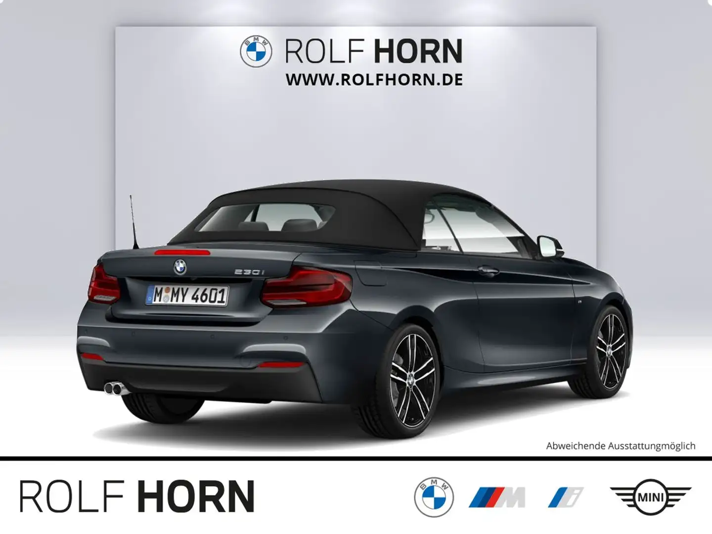 BMW 230 i Cabrio M Sportpaket Autom Navi Leder RFK Gris - 2
