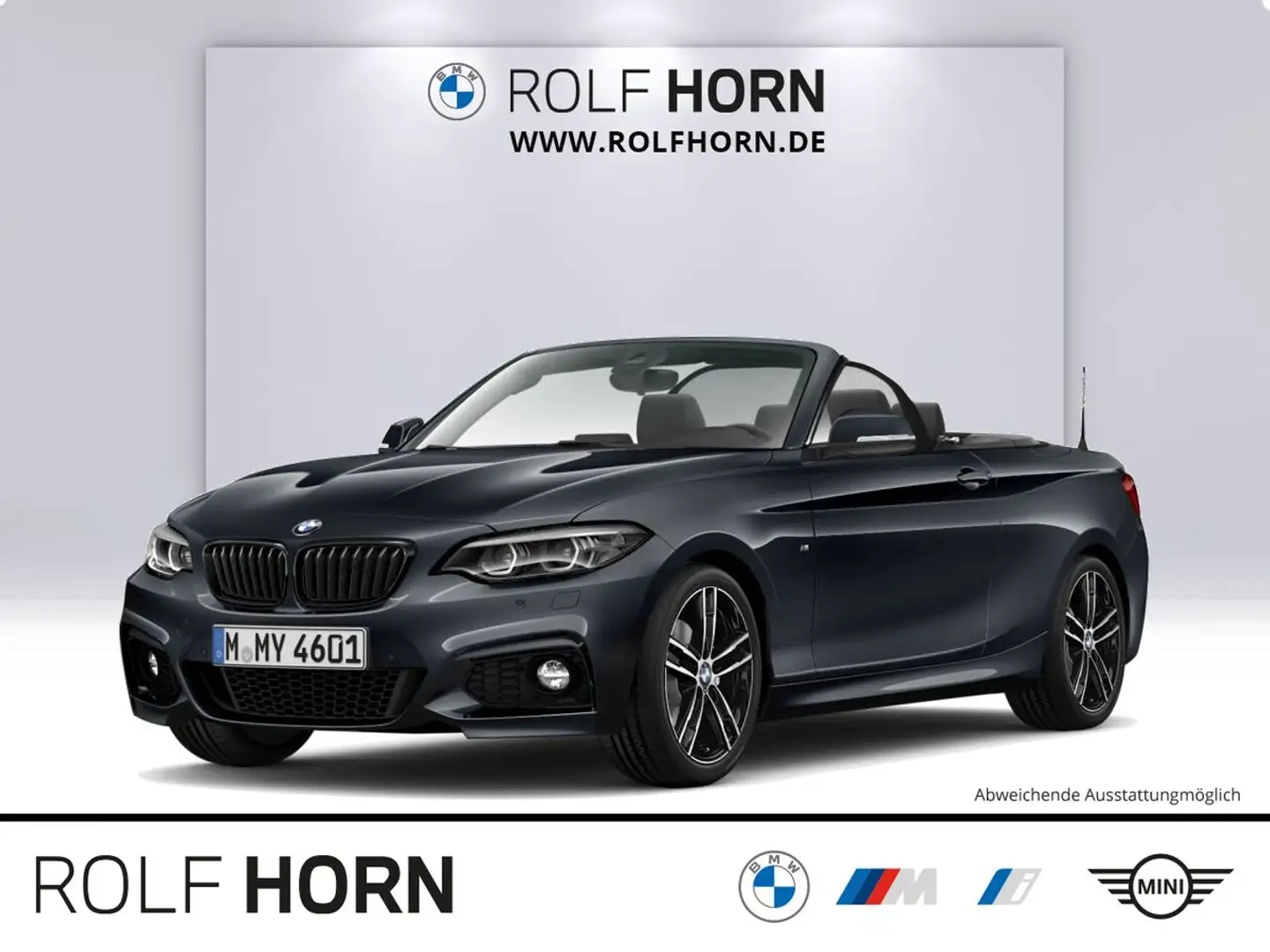 BMW 230 i Cabrio M Sportpaket Autom Navi Leder RFK Gris - 1