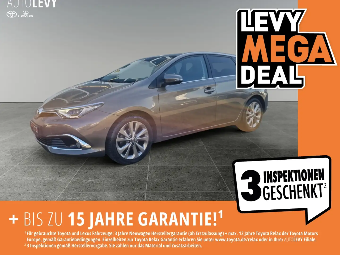 Toyota Auris 1.2 T Executive +Navigation+Allwetter+AHK+ Grey - 1