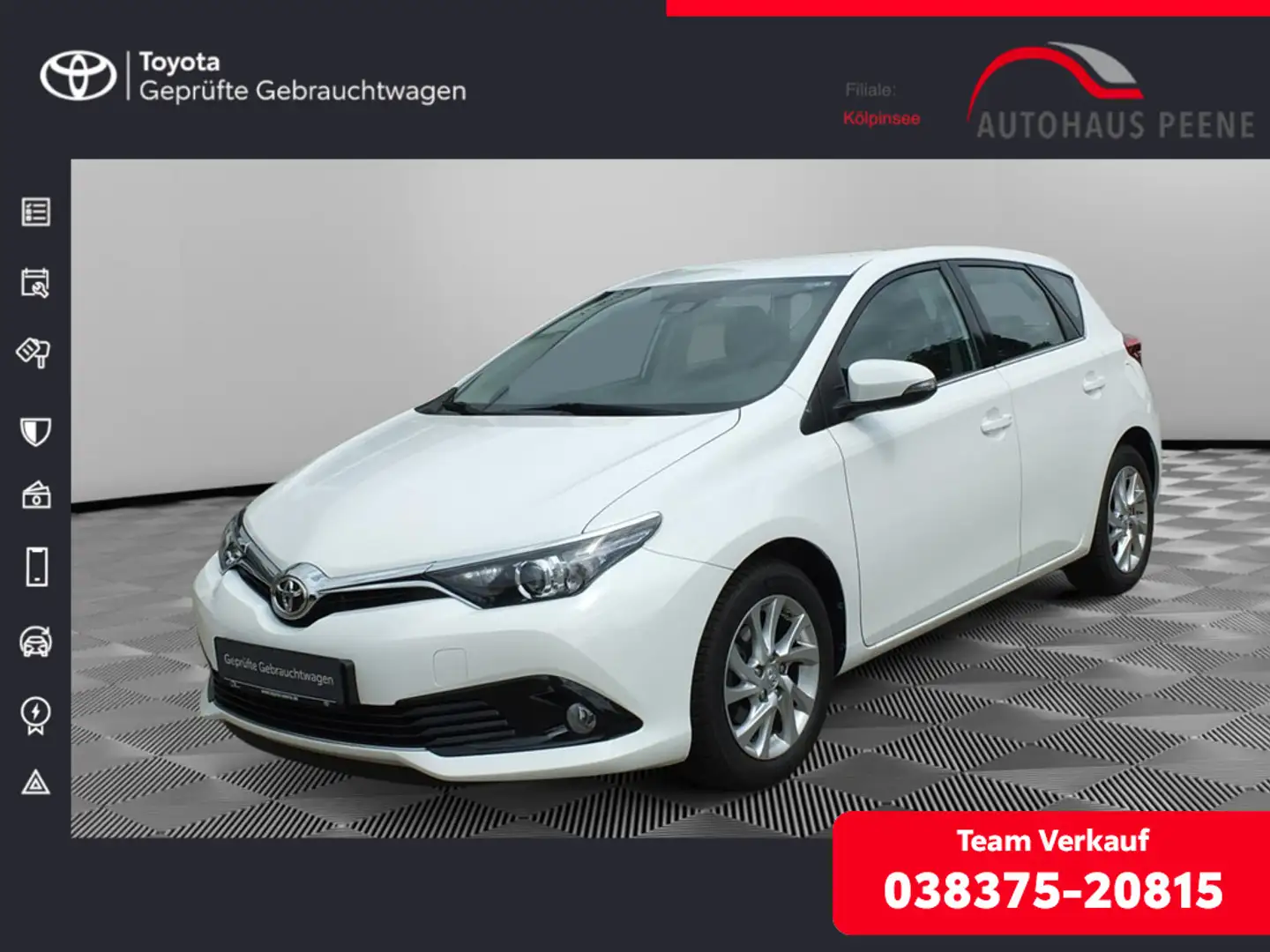 Toyota Auris 1.2 Comfort Weiß - 1
