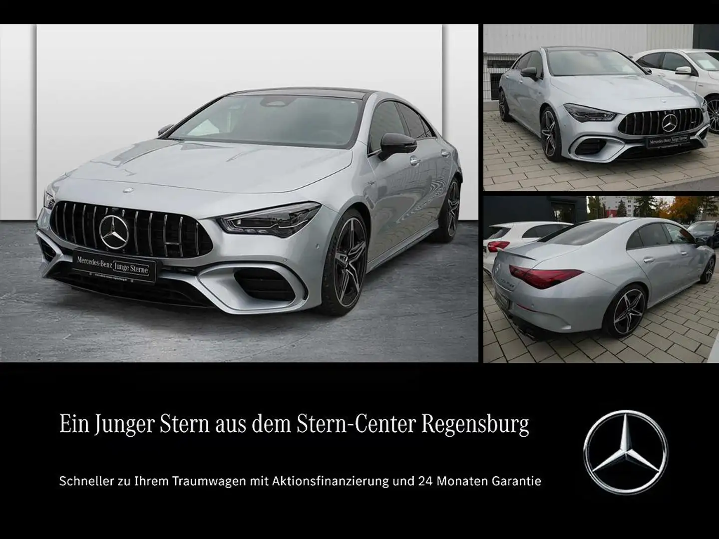 Mercedes-Benz CLA 45 AMG S 4M+ Coupé PREMIUM+DIST+PANO+NIGHT++ Silber - 1