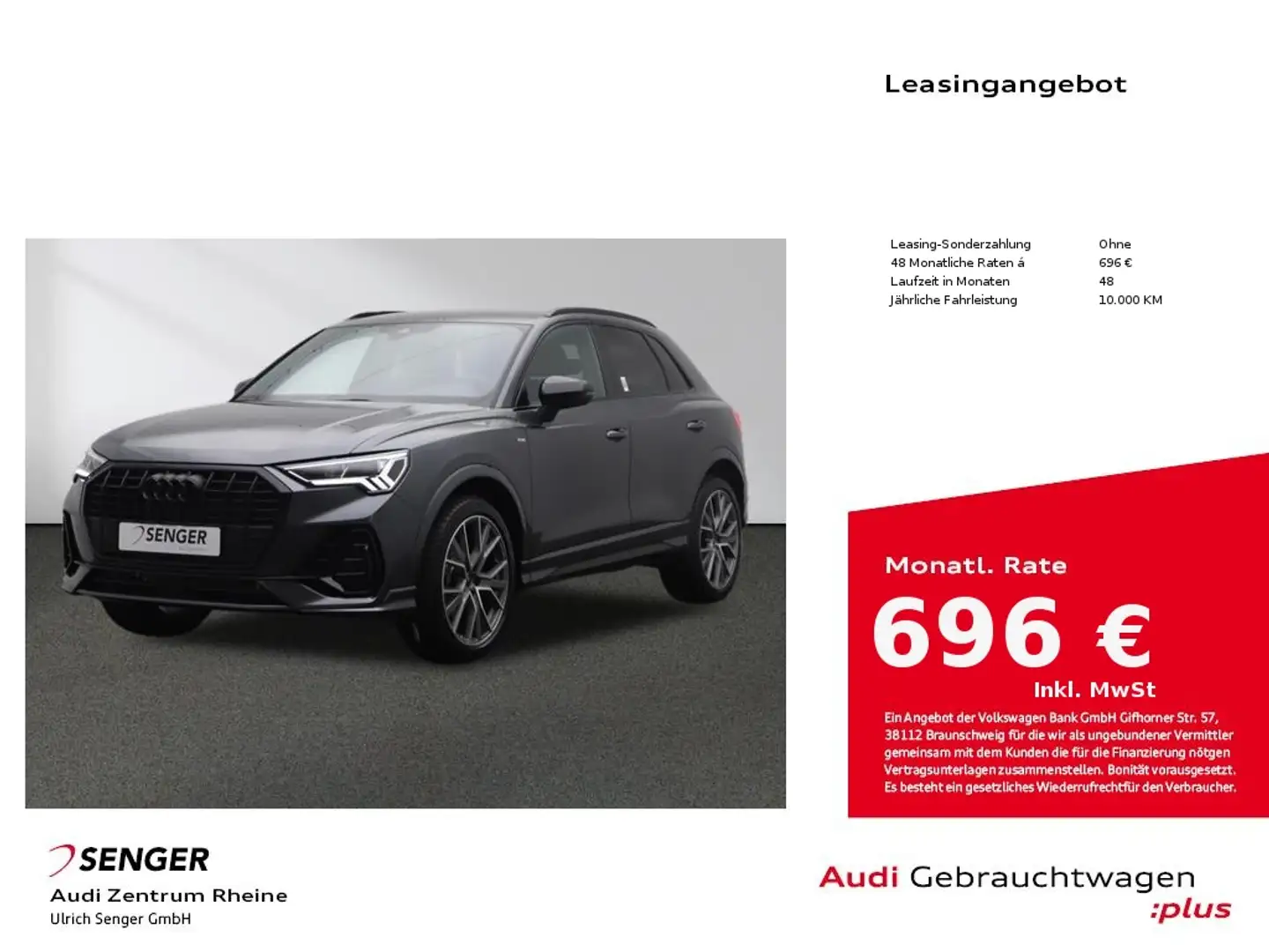 Audi Q3 S line 35 TFSI Assistenz-Paket SONOS LED Navi Gris - 1