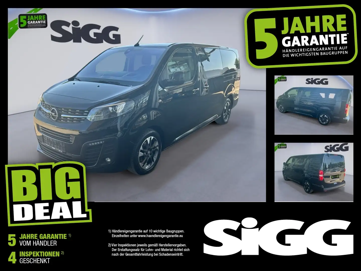 Opel Zafira Life 2.0 L Elegance Leder Navi Glasdach Zwart - 1