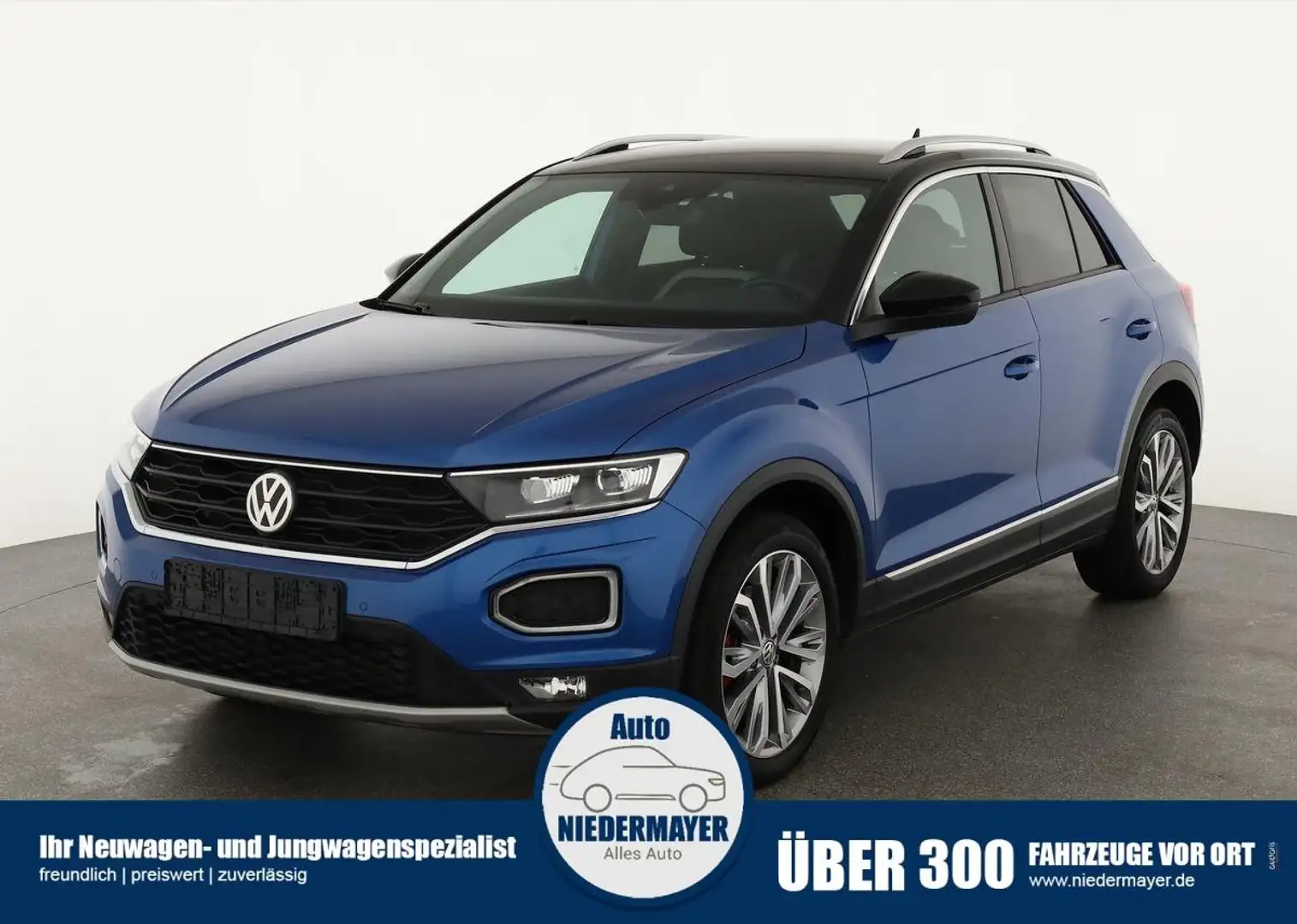 Volkswagen T-Roc Sport 2.0 TSI DSG 4M, LED, Kamera, Winter, ACC Blauw - 1