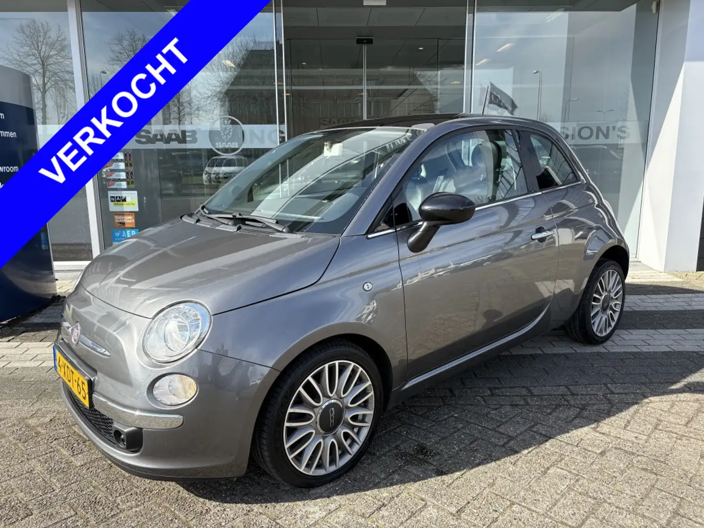 Fiat 500 0.9 TwinAir T Cult Leer Panodak Nieuwe Koppeling V Grijs - 1
