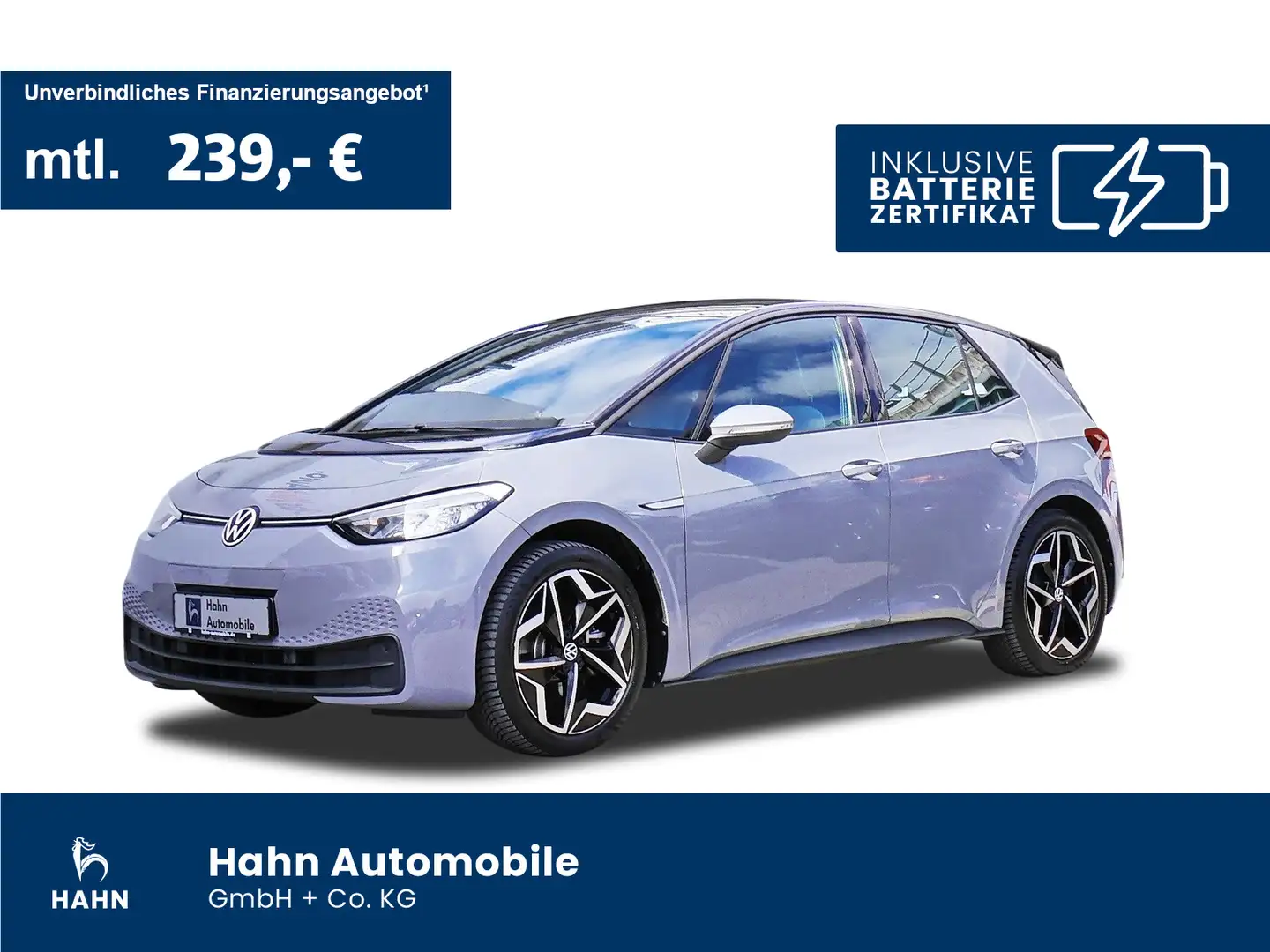 Volkswagen ID.3 Pure Performance Head-up App-Connec Navi DA Gris - 1