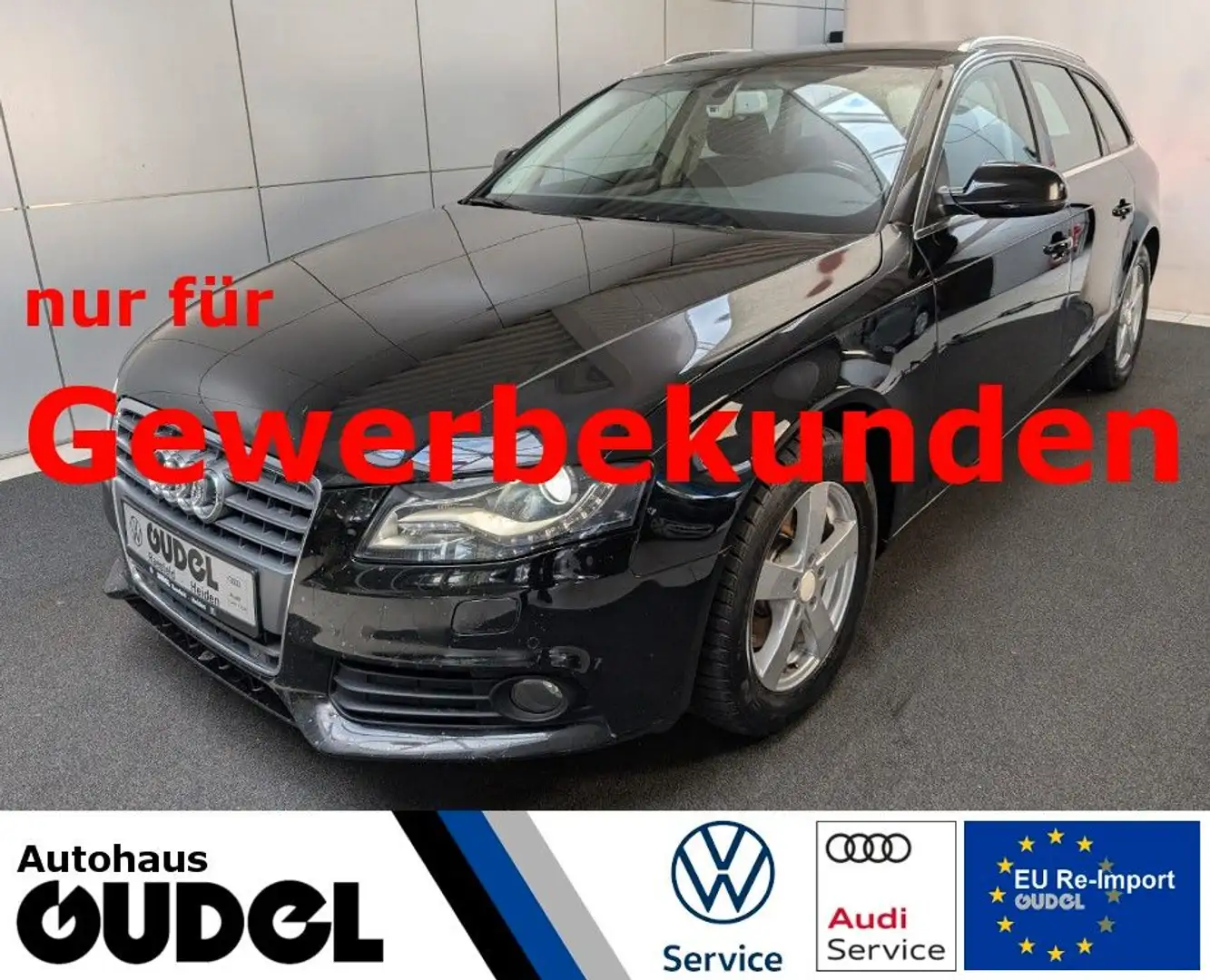 Audi A4 Avant 2.0 TDI GRA AHK !VK nur an Gewerbe ! Noir - 1