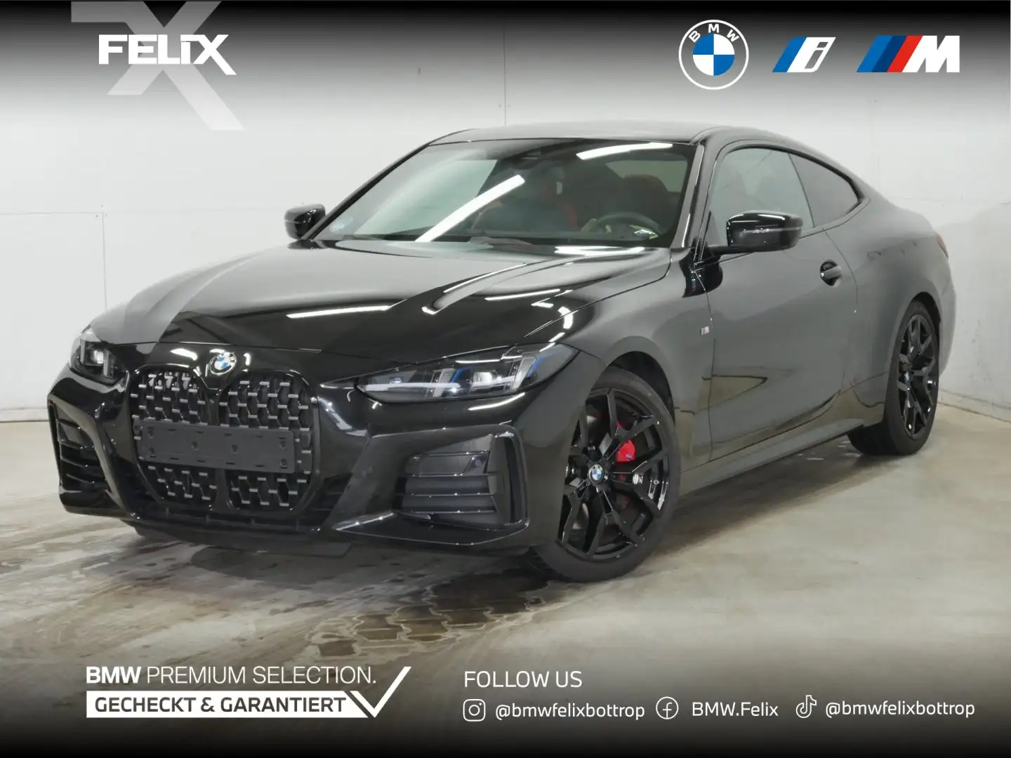 BMW 430 i xDrive Coupé+M SPORTPAKET PRO+19"ALU+LIVE COCKPI Schwarz - 1