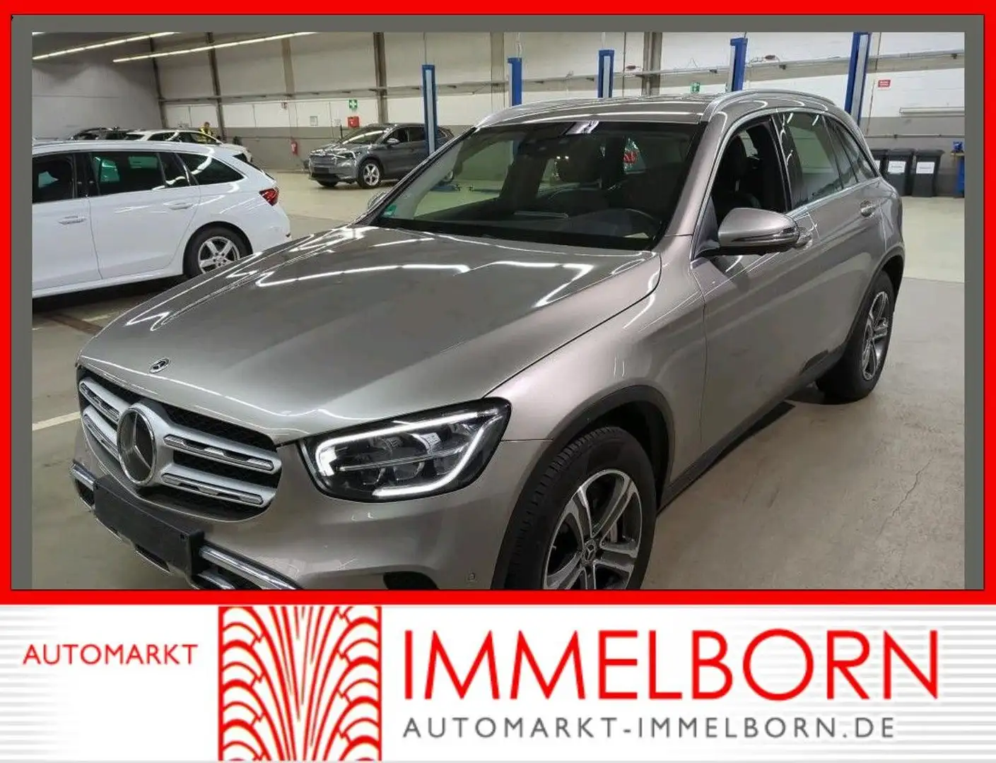 Mercedes-Benz GLC 400 d AMG STHZG*HUD*AHK*Burmest*Distro*Luftf Plateado - 1