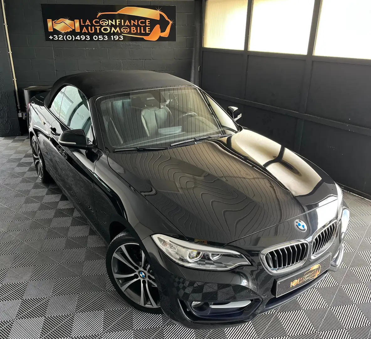 BMW 220 dAS Cabriolet 1er propriétaire garantie 1 an Noir - 1