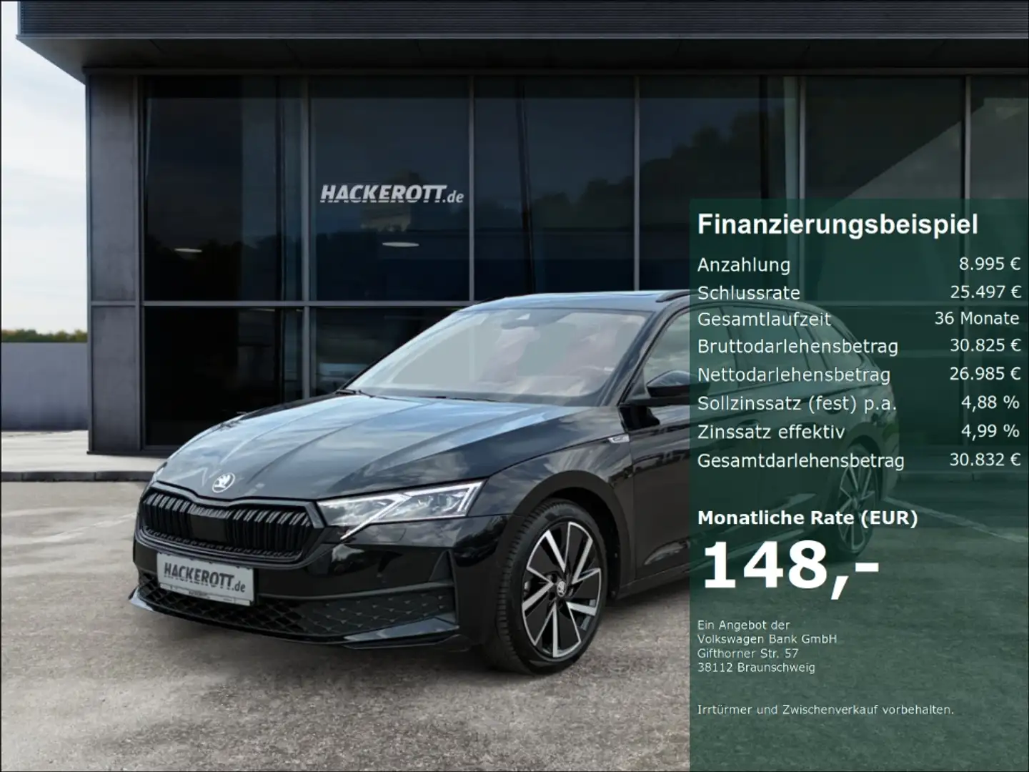 Skoda Octavia Combi Sportline 2.0 TDI DSG Navi Head-Up Schwarz - 1