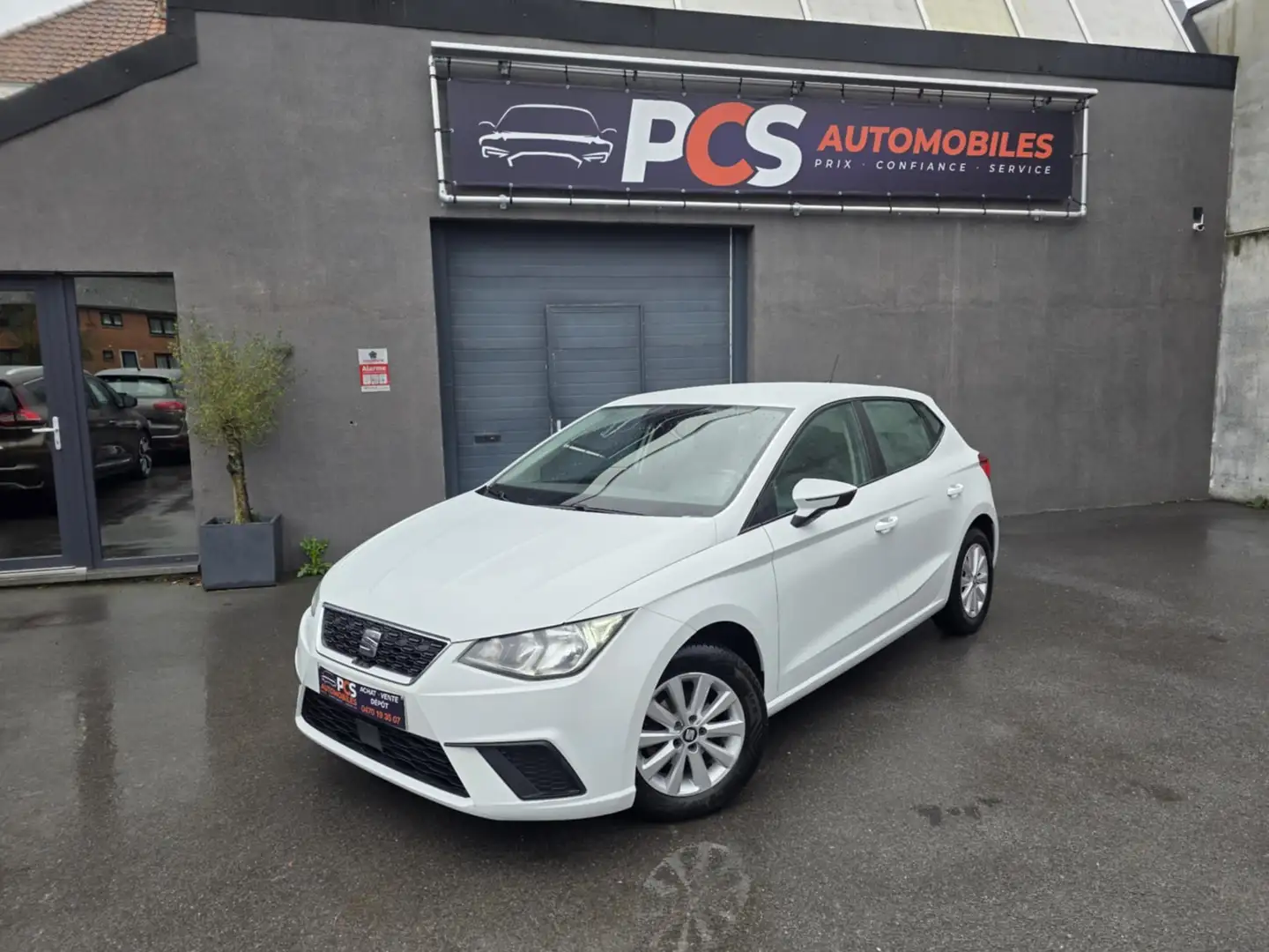 SEAT Ibiza 1.0i MPI Style*GPS*BLUETOOTH*CLIM BI-ZONE*GARANTIE Blanc - 1