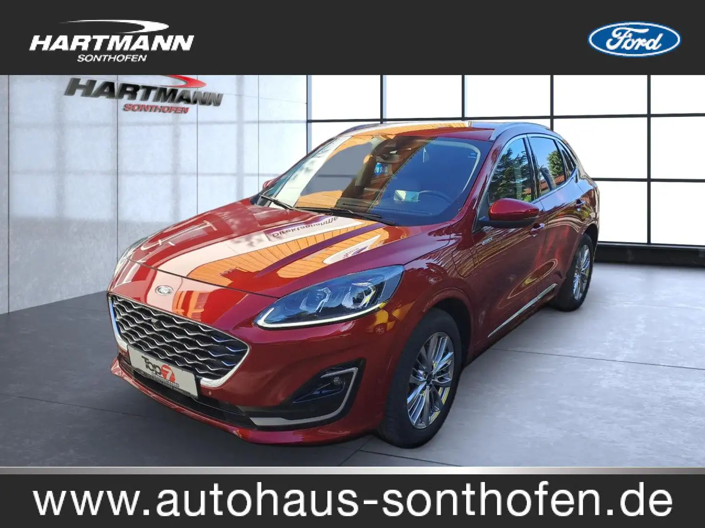 Ford Kuga Plug-In Hybrid Vignale Bluetooth Navi LED Rouge - 1