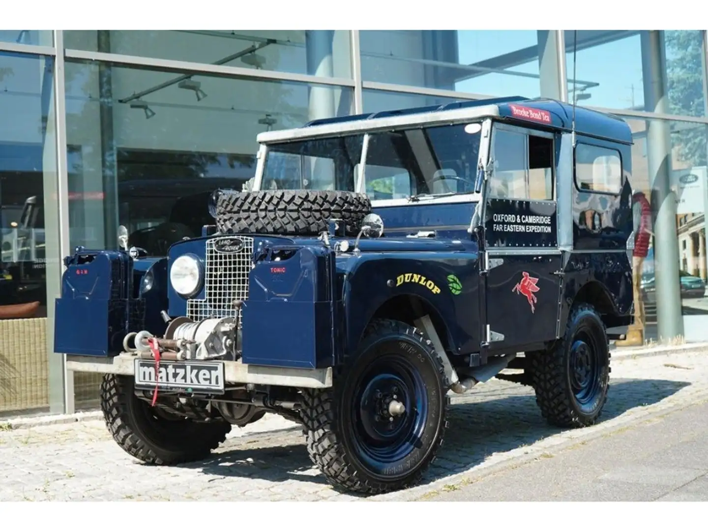 Land Rover Series 80 2.0 LHD Hard Top Soft Fa Blau - 1