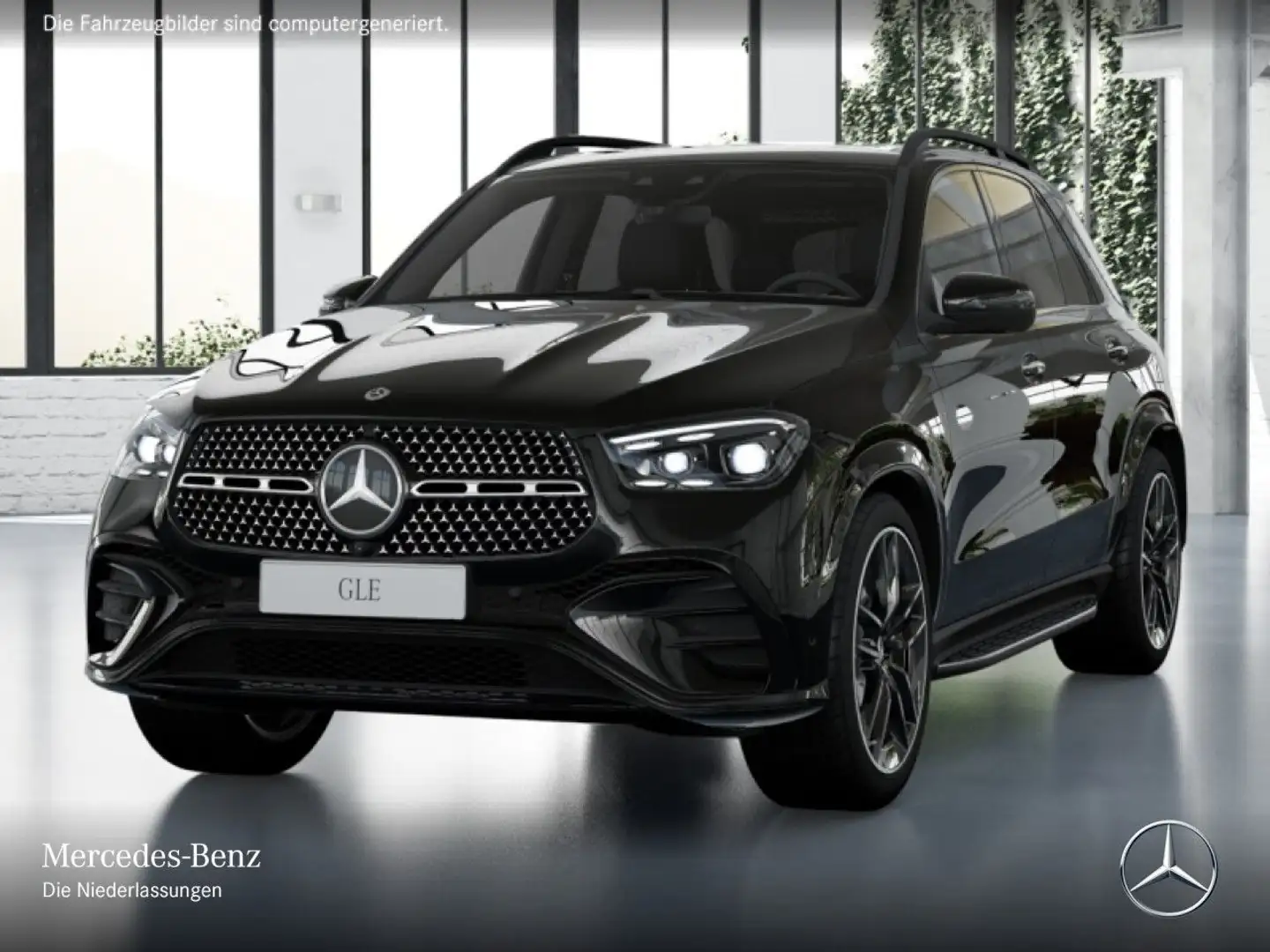 Mercedes-Benz GLE 400 e 4M AMG+NIGHT+PANO+360+AHK+MULTIBEAM+HUD Schwarz - 2