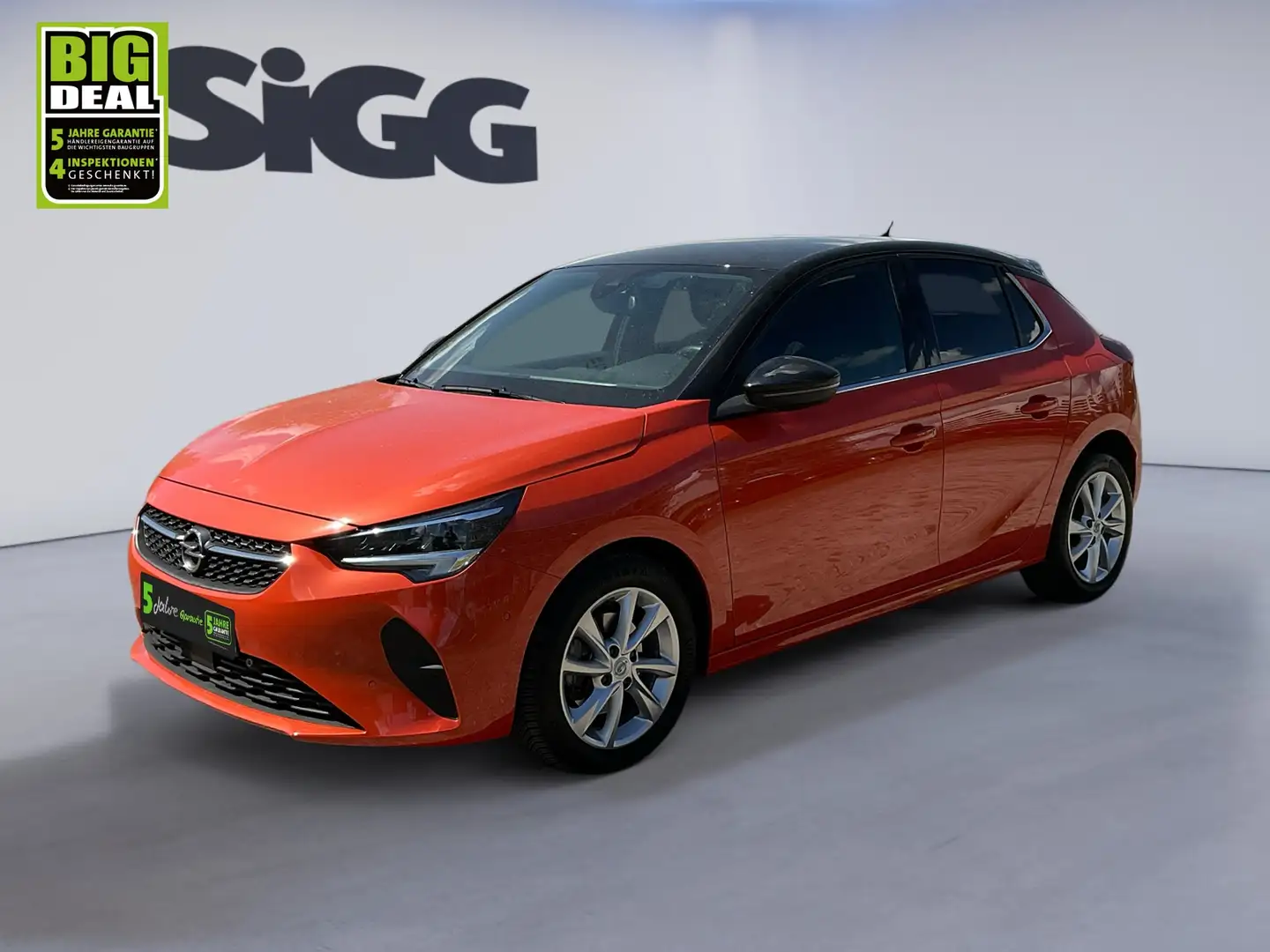 Opel Corsa F 1.2 Turbo Elegance  KAM PDC Radio Klima Orange - 2