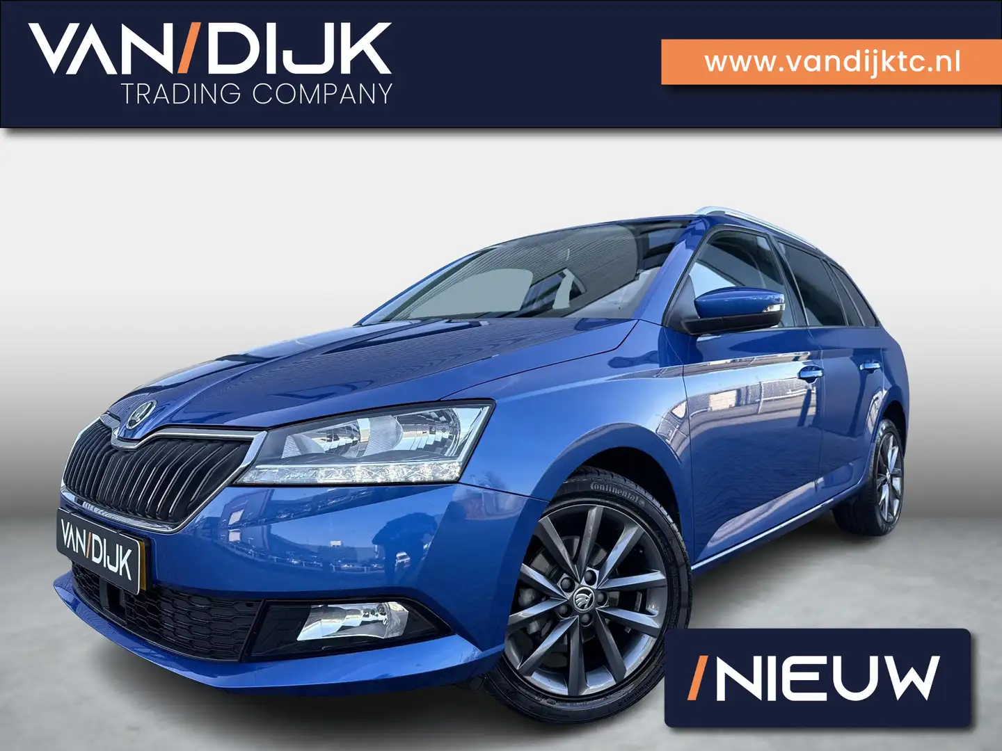 Skoda Fabia Combi 1.0 Business Edition ✓Nieuw Model ✓Apple Car Blauw - 1