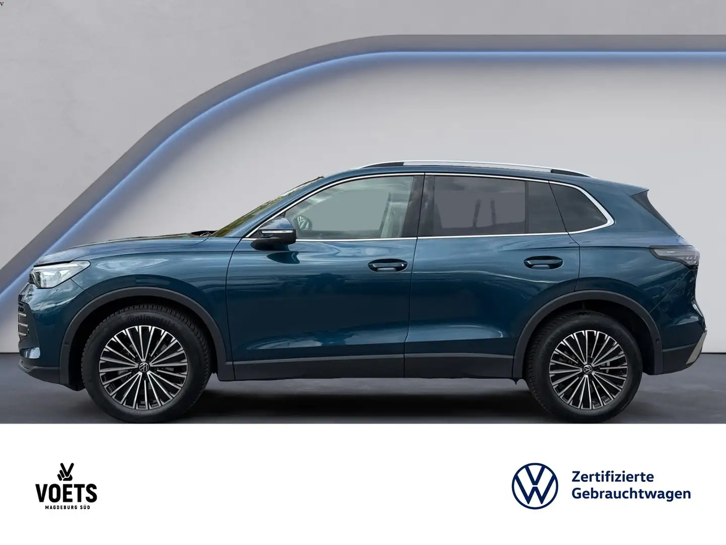 Volkswagen Tiguan ELEGANCE 1.5 eTSI DSG IQ-LIGHT+NAVI+AHK Blauw - 2