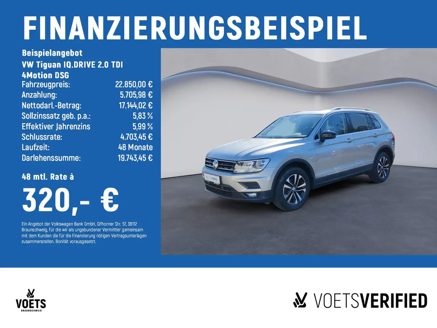 Volkswagen Tiguan IQ.DRIVE 2.0 TDI 4Motion DSG PANO+AHK+NAVI Plateado - 2