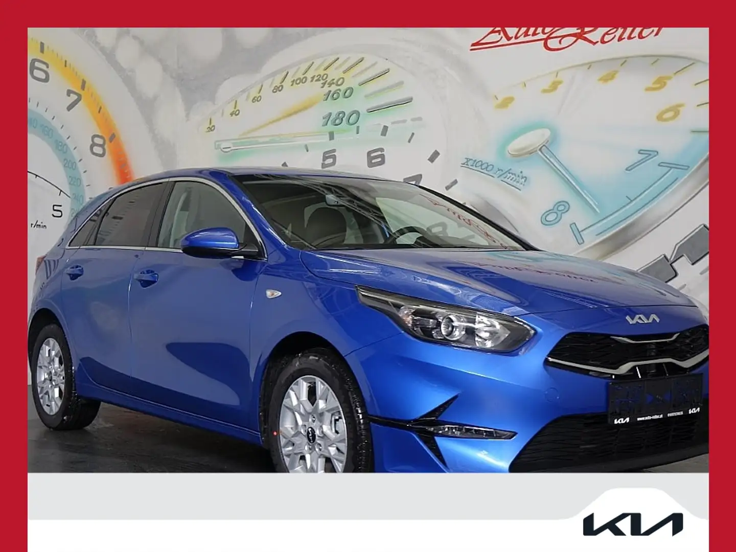 Kia Ceed / cee'd ceed 1,0 T-GDI GPF Silber *NAVI, SITZ- UND LENK... Blau - 1