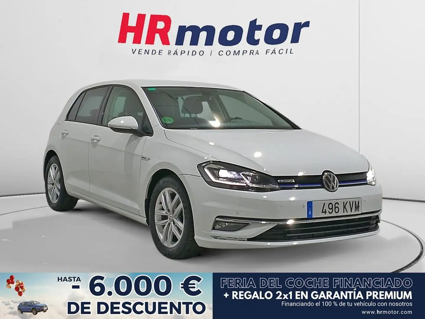 Volkswagen Golf Advance Blanc - 1