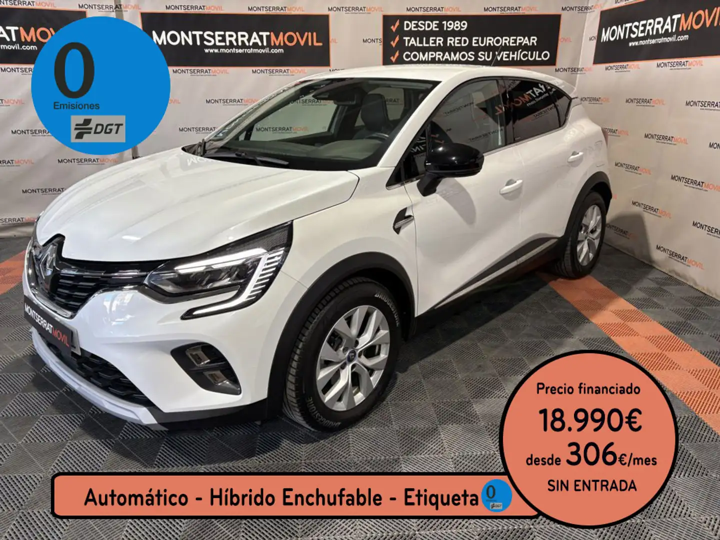 Renault Captur E-TECH Híbrido Enchufable Zen 117kW Blanc - 1