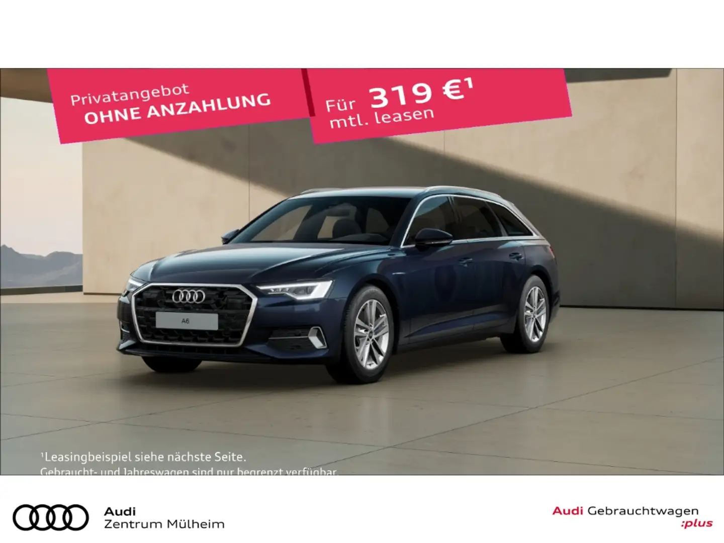 Audi A6 Avant 45 TFSI Navi virtual LED Rückfahrkamera ACC Blau - 1