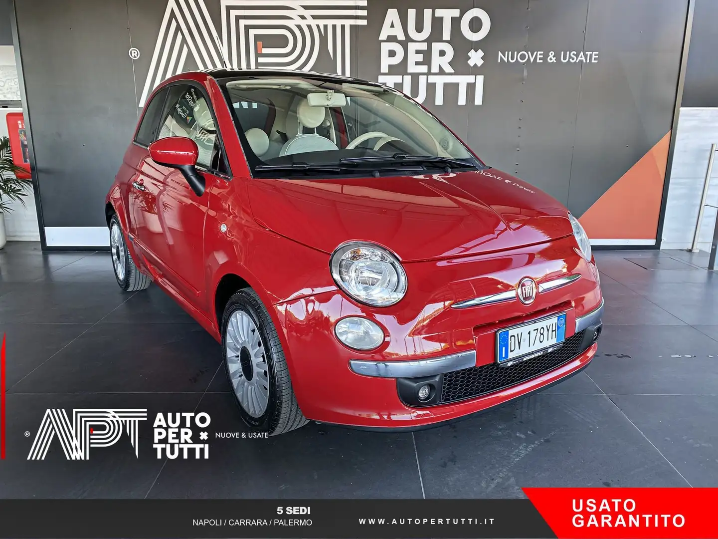 Fiat 500 500 1.2 Lounge 69cv Rouge - 2