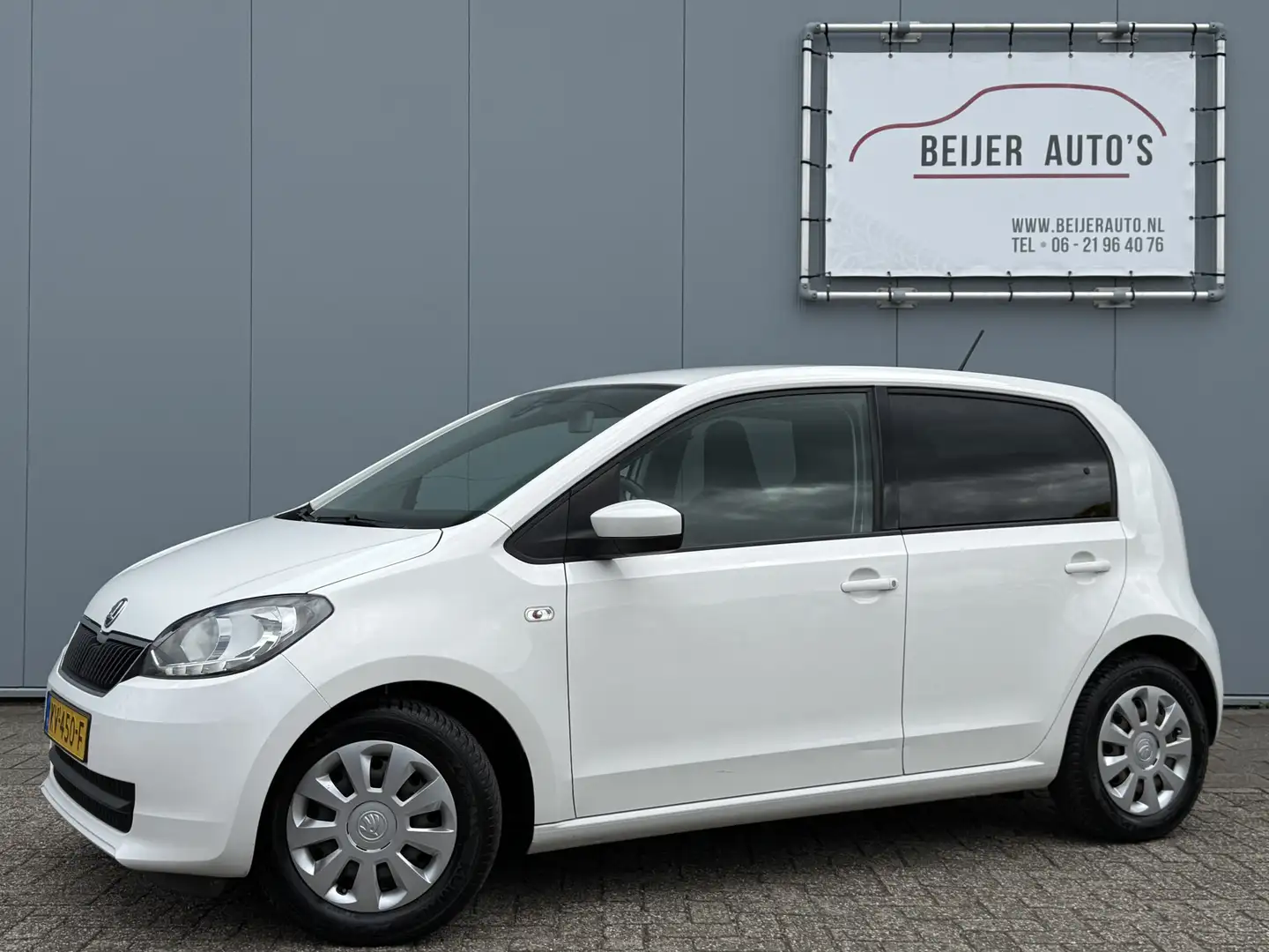 Skoda Citigo 1.0 Greentech Ambition Airco/Cruise/Bluetooth. Blanc - 1
