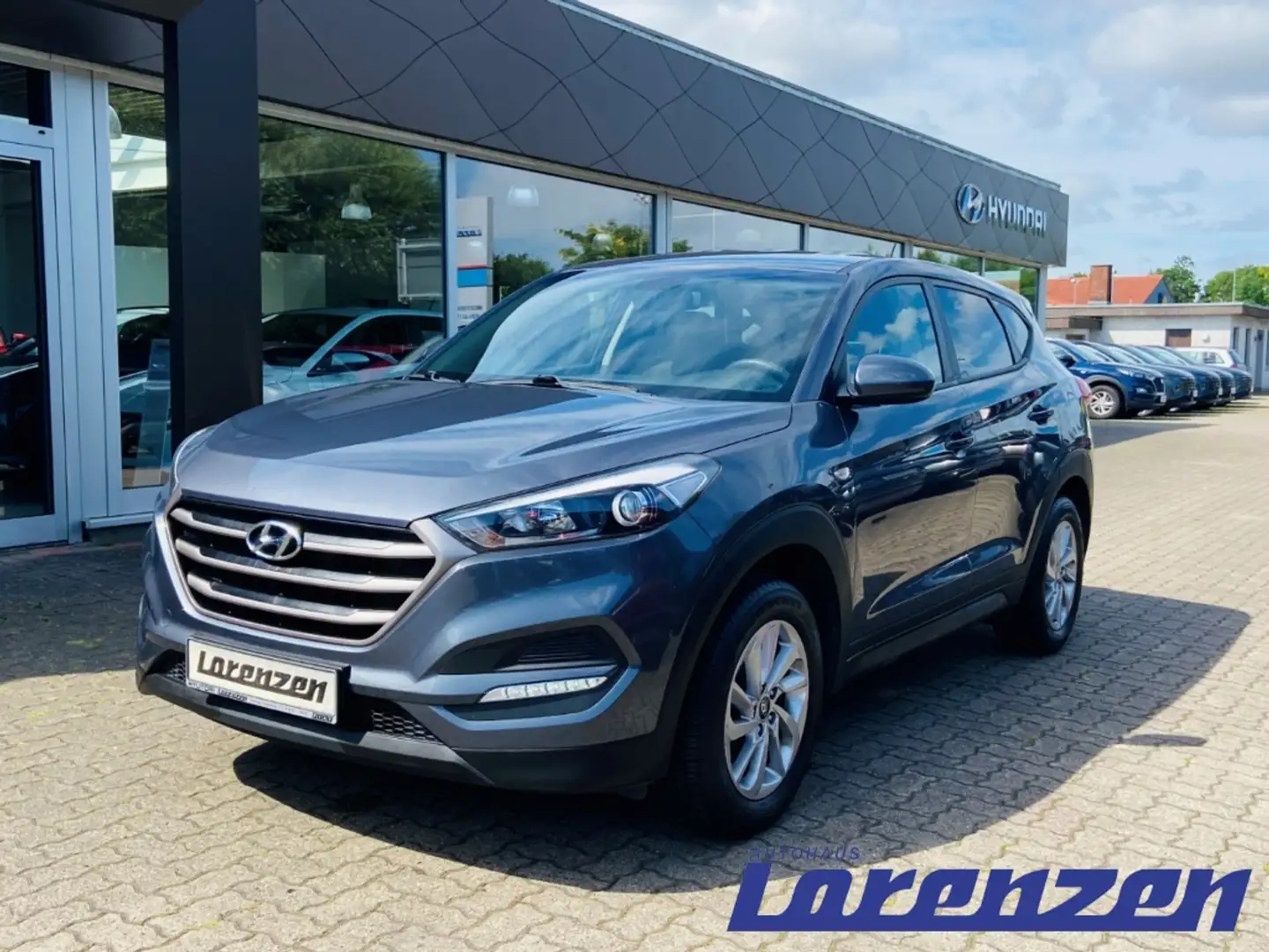 Hyundai TUCSON blue 1.6 GDi Alarm Tel.-Vorb. Berganfahrass. Berga Grey - 1