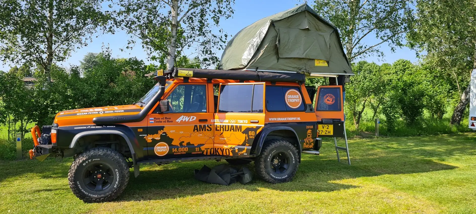 Nissan Patrol 4x4 off-road camper Pomarańczowy - 2