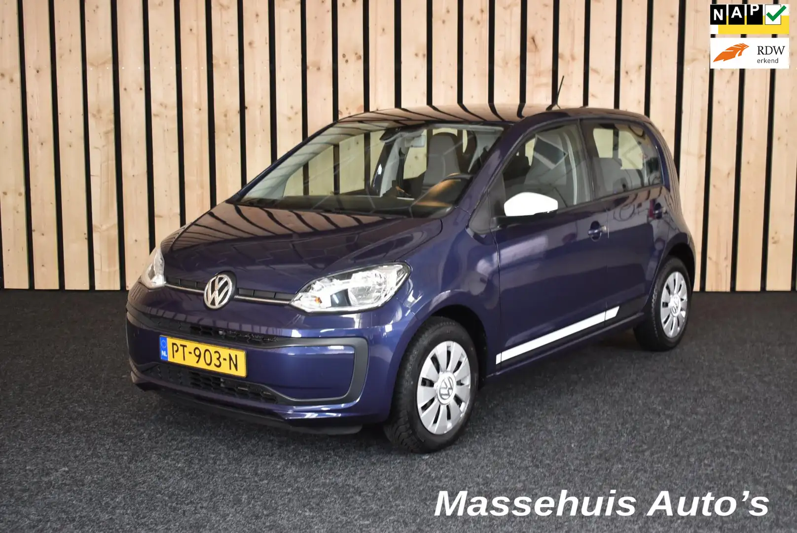 Volkswagen up! 1.0 BMT move up! 40.000km Airco 5-drs 2e eig. Nieu Blu/Azzurro - 1