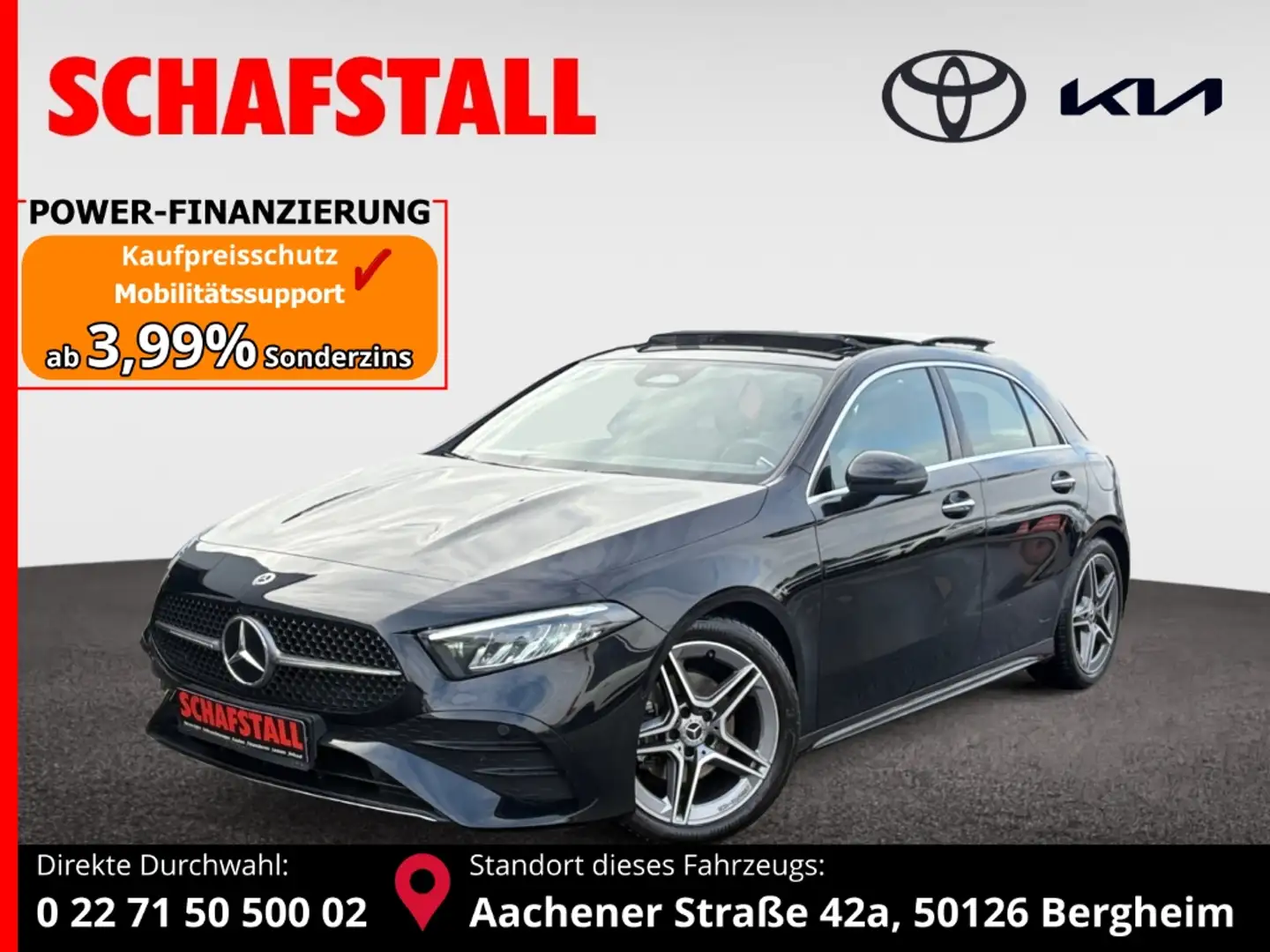 Mercedes-Benz A 200 d AMG-LINE  Advanced Plus Panorama Kamera PDC Schwarz - 1