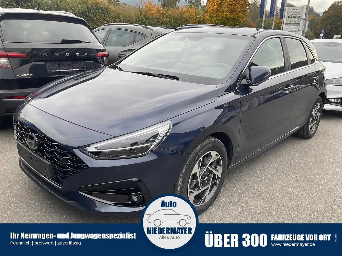 Hyundai i30 1.0 T-GDI Style, Navi, ACC, LED, Kamera, Winter Blauw - 1