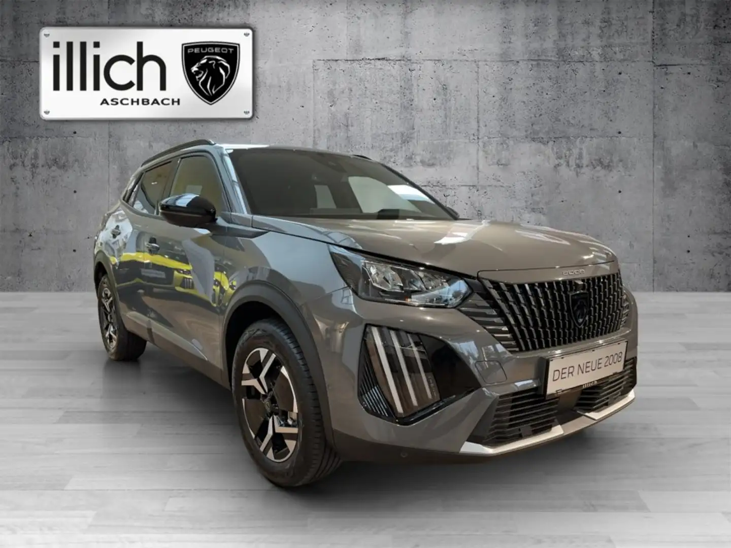 Peugeot 2008 ALLURE Hybrid 136 e-DCS6 Grau - 1
