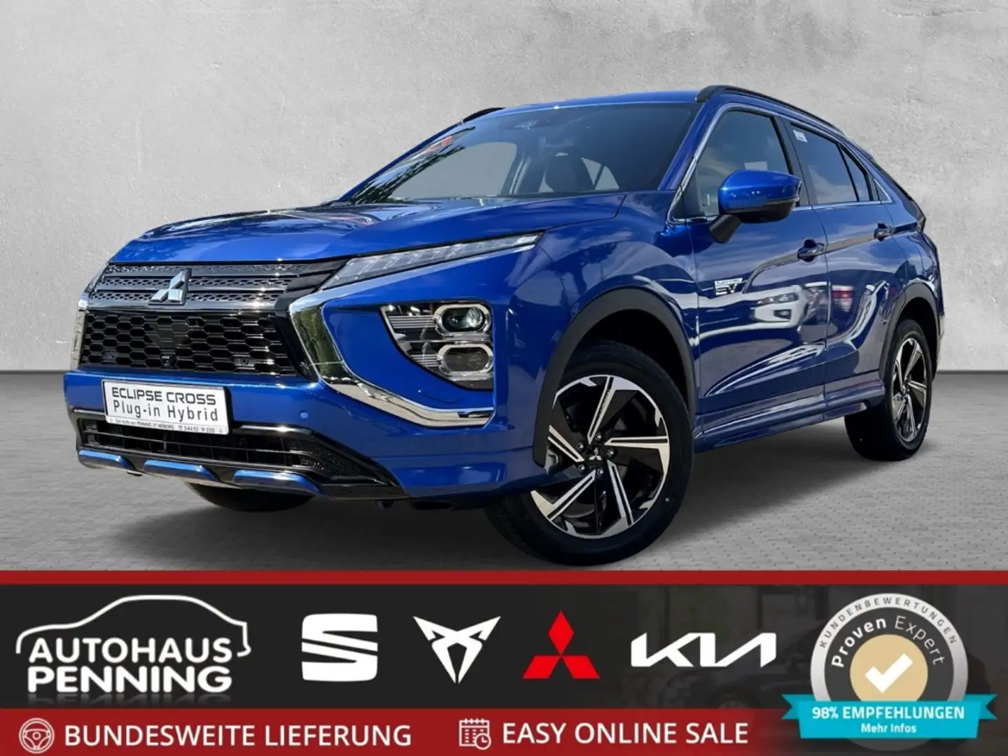 Mitsubishi Eclipse Cross / UPE: 49.890,- € / 2.4 PHEV CVT 4WD SELECT LAST E Bleu - 1