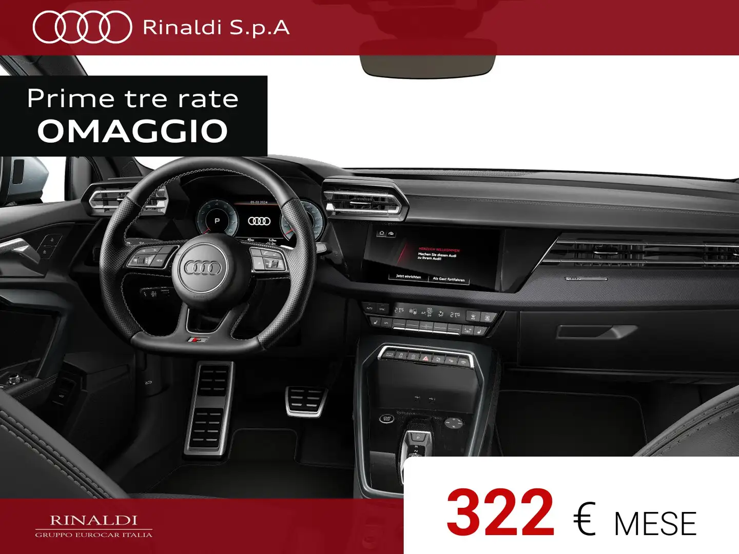 Audi A3 allstreet 35 1.5 tfsi mhev identity contrast s-tro Grigio - 2