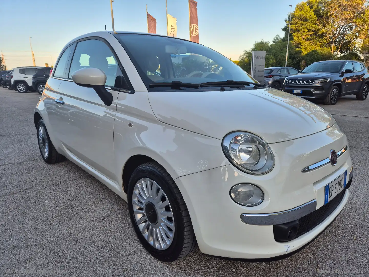 Fiat 500 1.2 Lounge Blanc - 1
