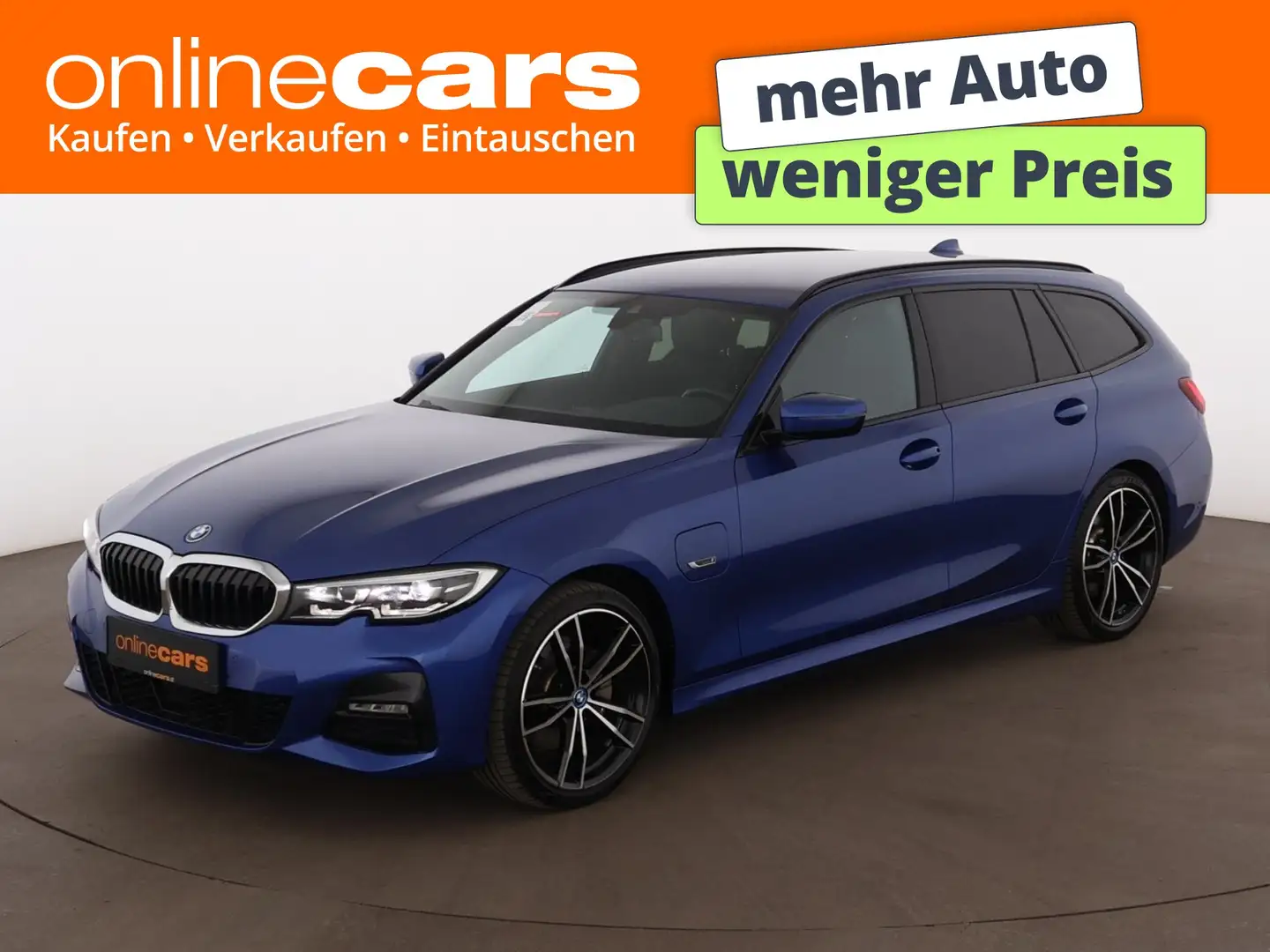 BMW 320 e Touring M-Sport Aut LED LEDER NAVI SITZHZG Blau - 1